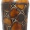 Set of 3 Brown Metal Rustic Vase, 50", 35", 26"
